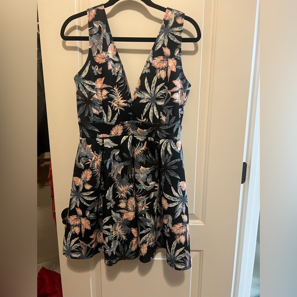 Tropical floral dress